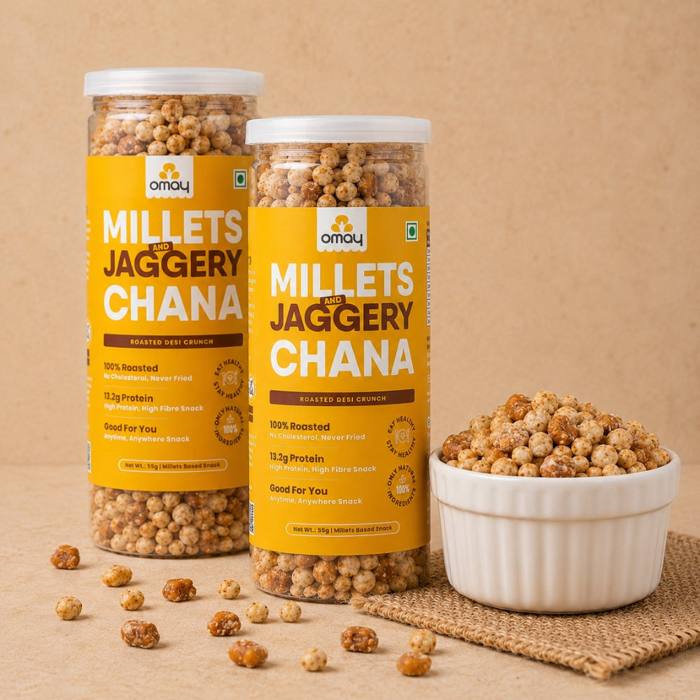 Millets & Chana - Jaggery coated