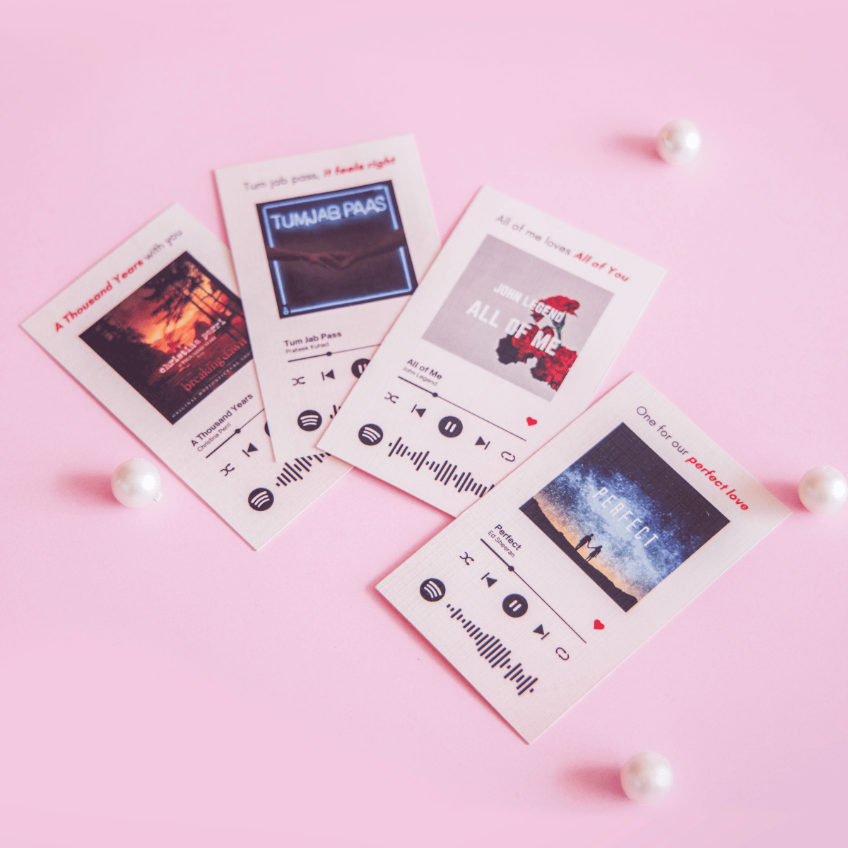 SPOTIFY PLAYLIST CARDS - V'day SPECIAL