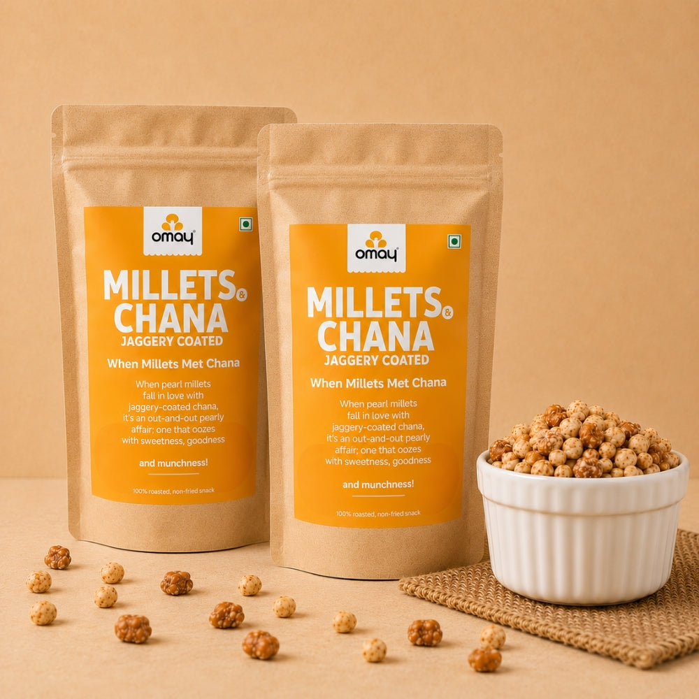 Millets & Chana - Jaggery coated
