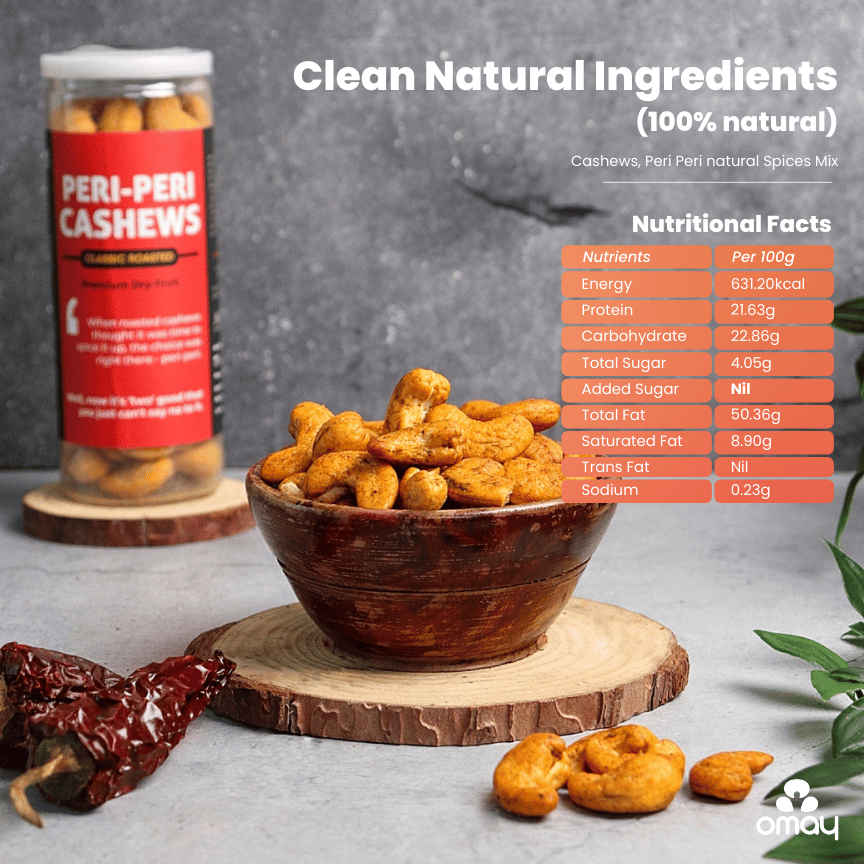 Peri Peri Roasted Cashews, 150g