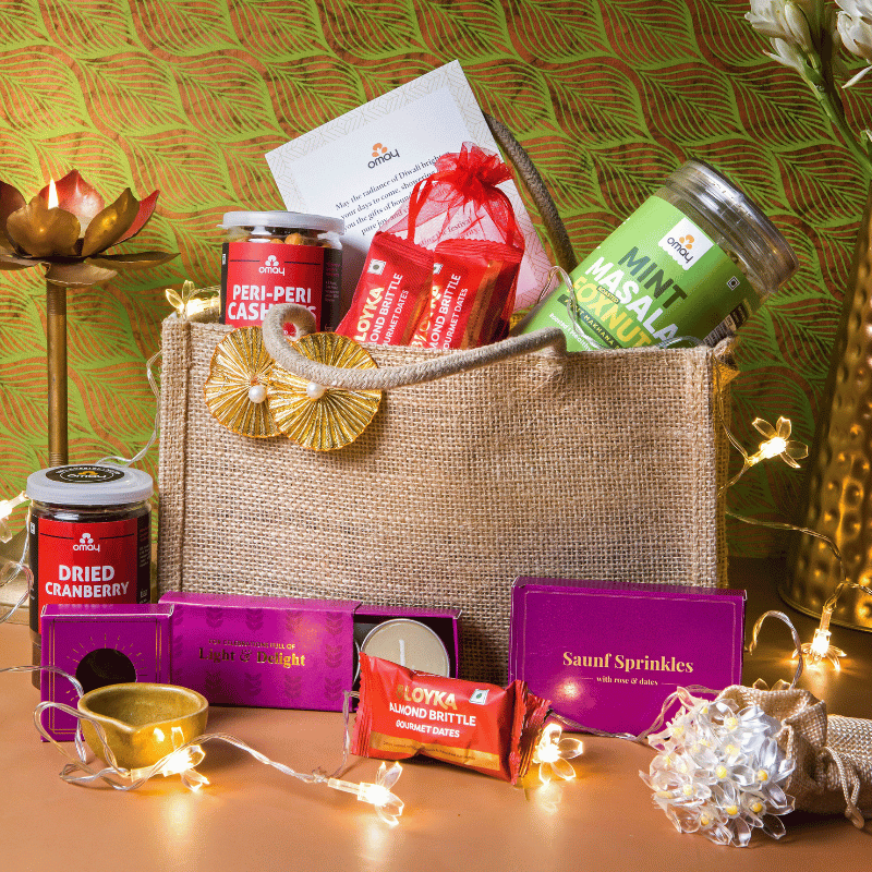 Festive Bites Diwali Jute Bag