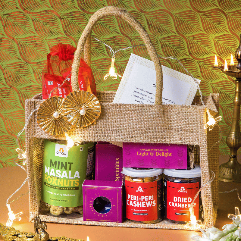 Festive Bites Diwali Jute Bag