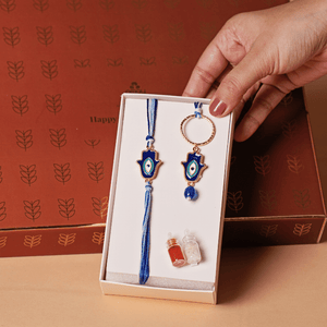 Couple Rakhi Set (Evil-Eye)