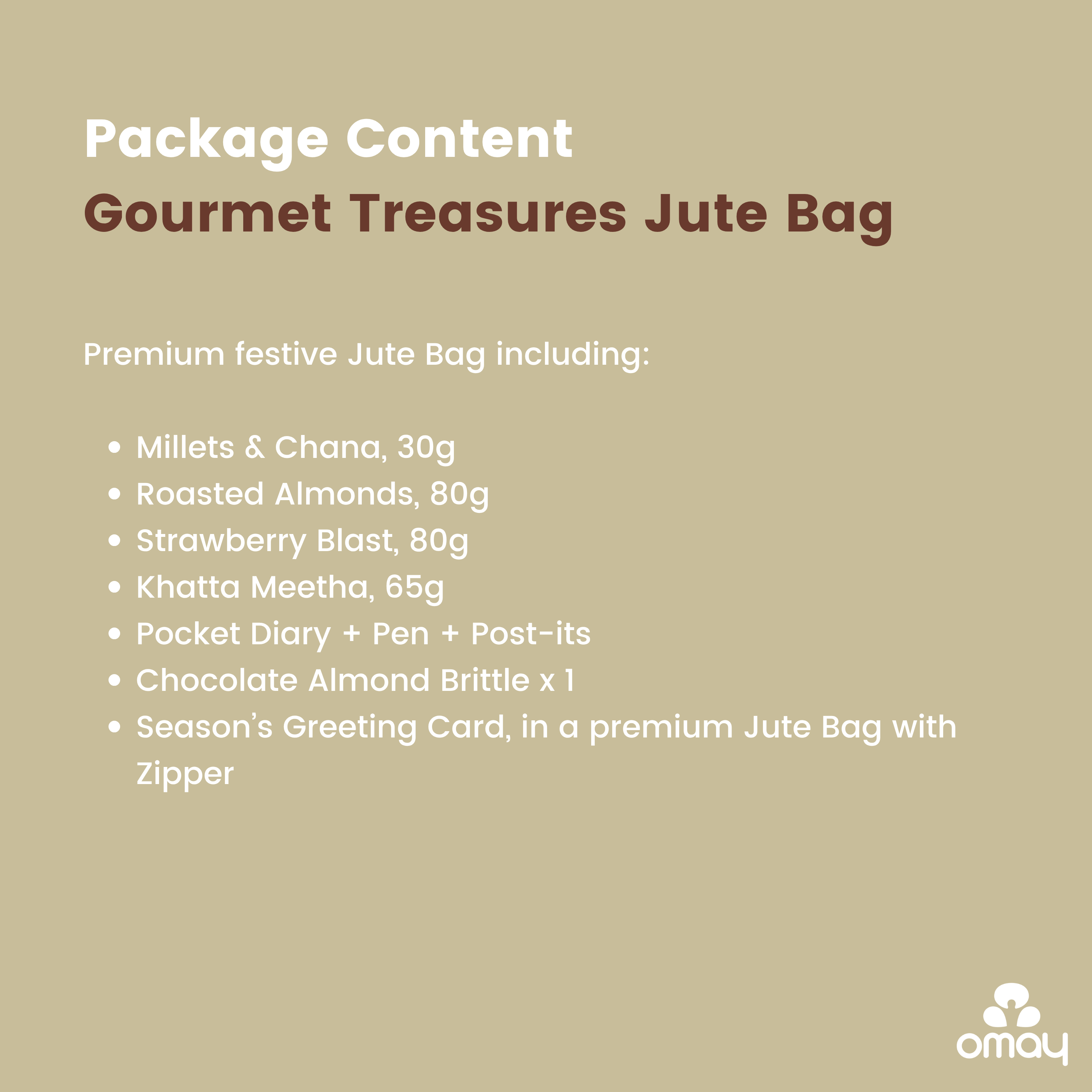 Gourmet Treasures Jute Bag