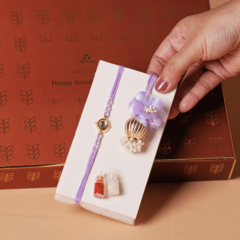 Couple Rakhi Set (Traditional)