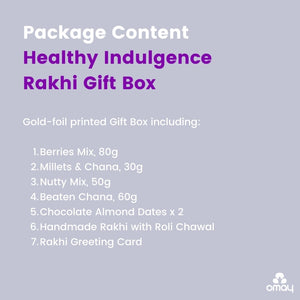 Healthy Indulgence Rakhi Gift Box (for Brother)