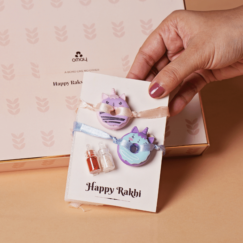 Kids Rakhi Set (Donut Eraser)