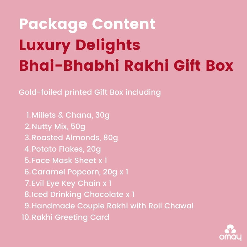 Luxury Delights Bhai Bhabhi Rakhi Gift Box