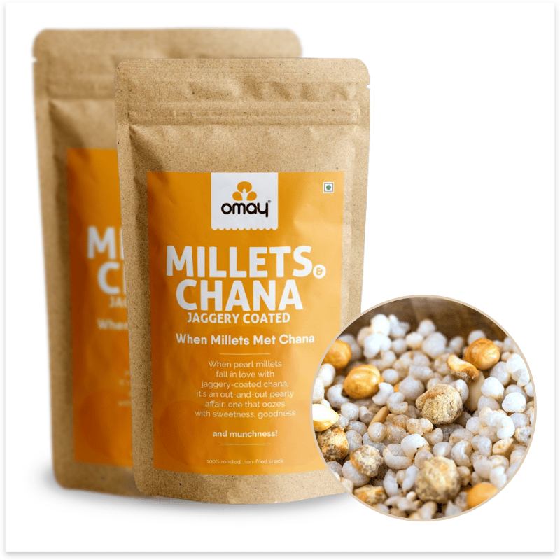 Millets & Chana - Jaggery coated