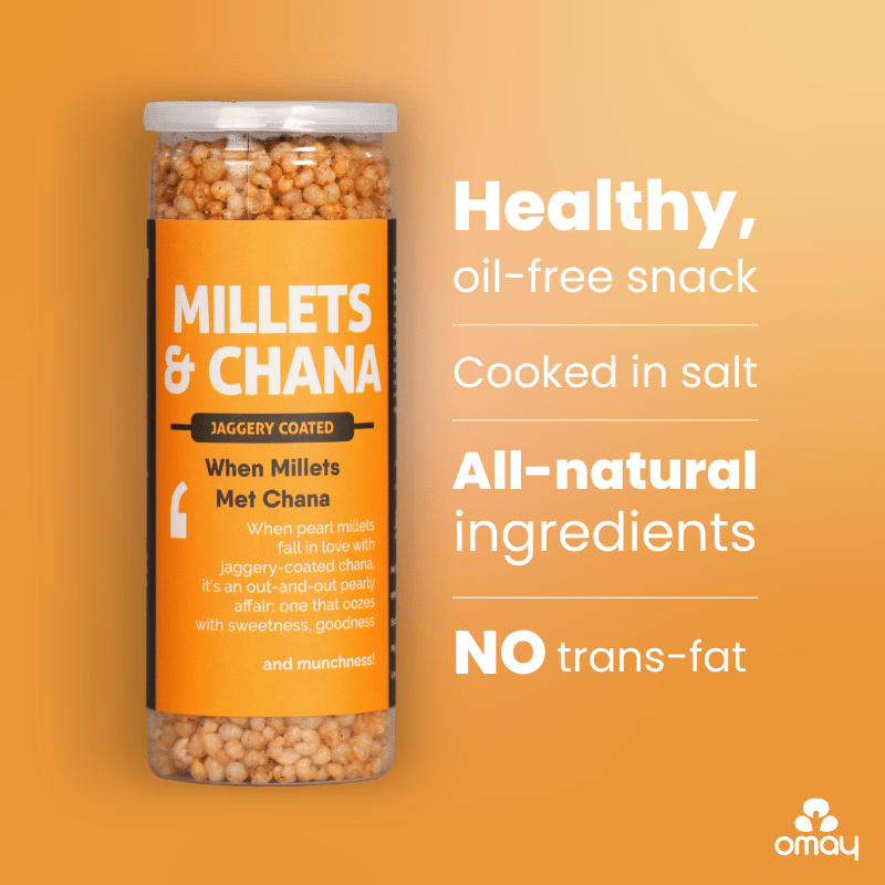 Millets & Chana - Jaggery coated