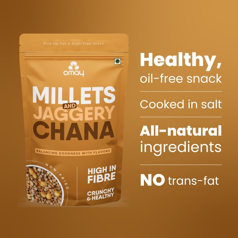 Millets & Chana (Jaggery coated), 30g (6pcs)