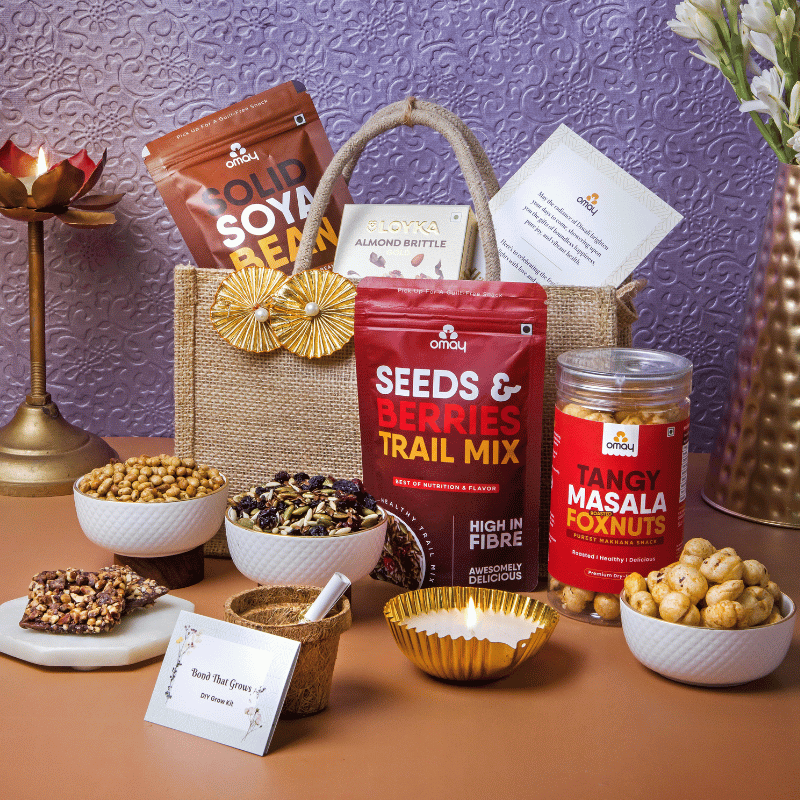 Nourish & Nibble Diwali Jute Bag