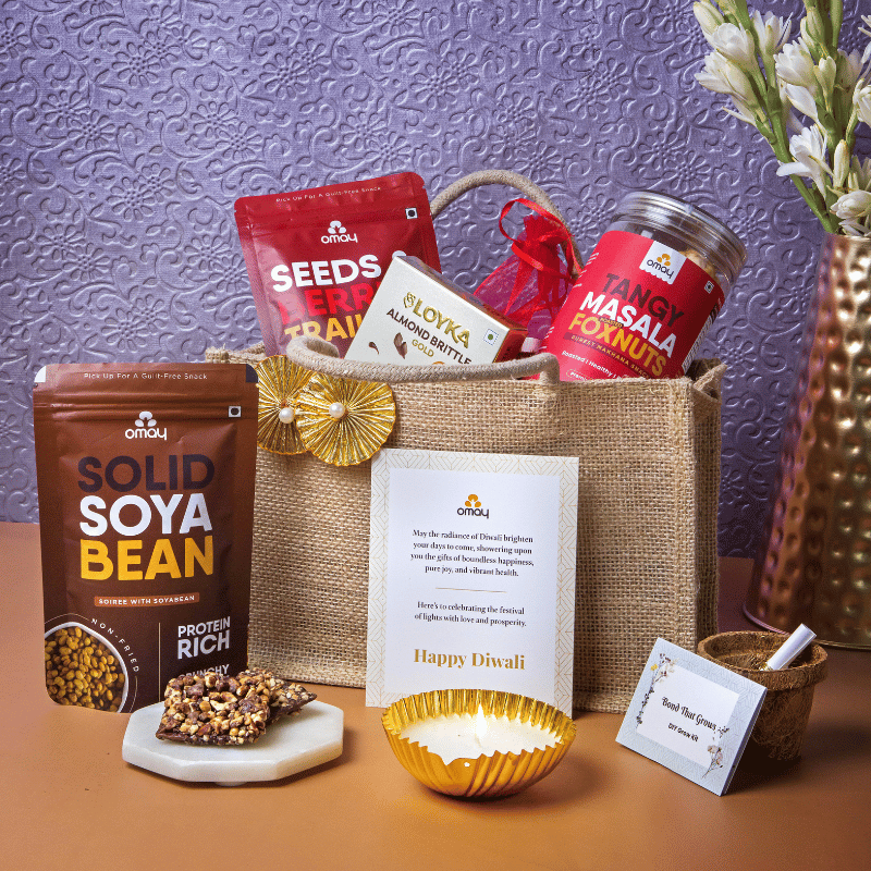 Nourish & Nibble Diwali Jute Bag
