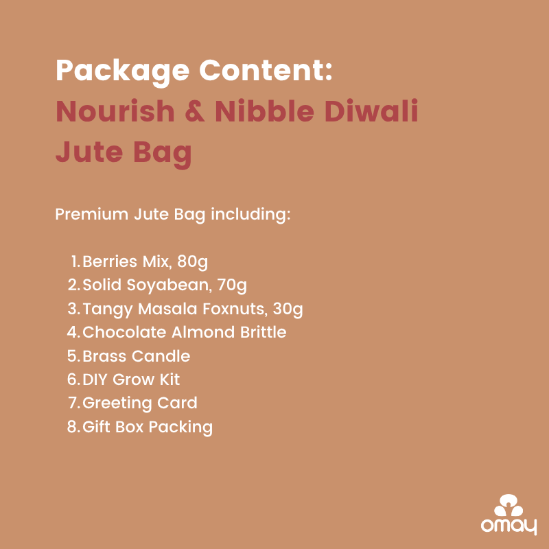 Nourish & Nibble Diwali Jute Bag