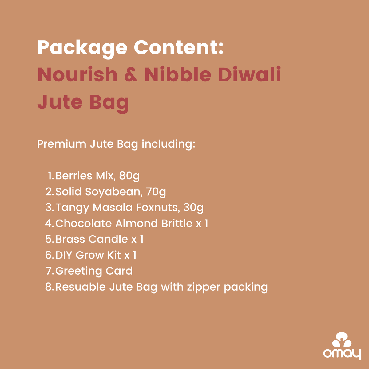 Nourish & Nibble Diwali Jute Bag