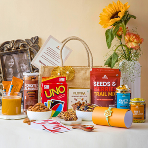 Rakhi, Masti & Munchies Gift Hamper (for Brother)