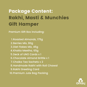 Rakhi, Masti & Munchies Gift Hamper (for Brother)