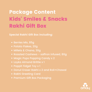 Kids' Smiles & Snacks Rakhi Gift Box