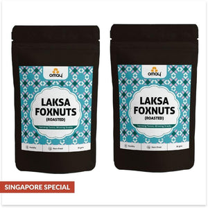 Laksa Foxnuts (Makhana) (Singapore special), 30g (Pack of 2)