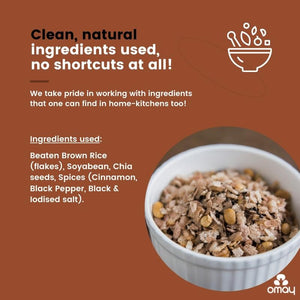 Beaten Brown Rice - Soyabean Mix